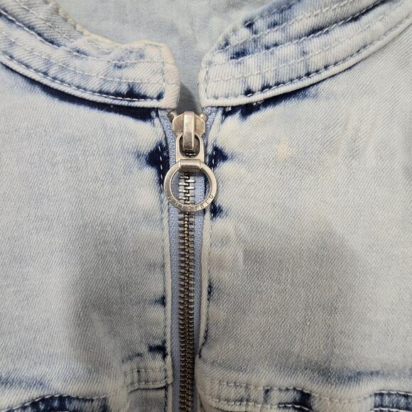 Multiblu Jean Fritz Denim Jacket Womens Button Front Size L (44 Size German) - Picture 4 of 14